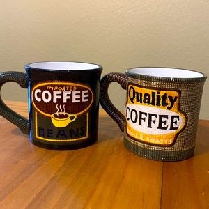 Set of Two Large Coffe Mugs